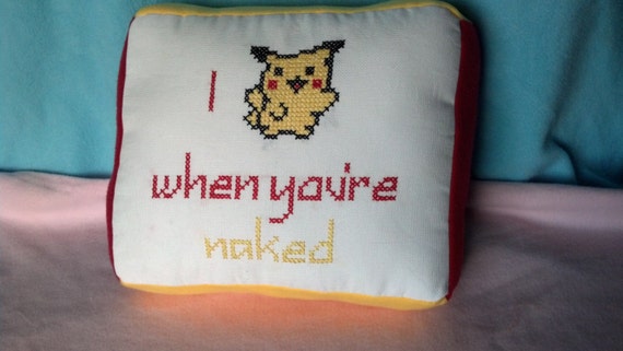I Pikachu When Youre Naked tea towel by DapperDuckShop on 