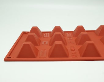 15-Pyramid Silicone Mold polymer clay mold Resin Mold Biscuit mould fimo mold Chocolate molds Epoxy mold Ice Tray ice mold candy molds
