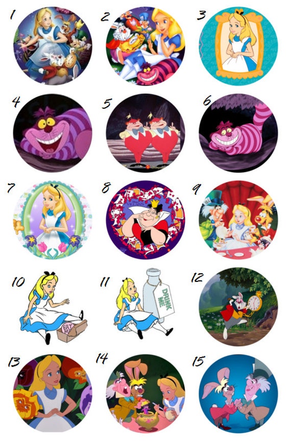 alice-in-wonderland-edible-image-cupcake-toppers-birthday-wikii