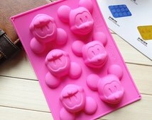 Moule En Métal Mickey Mouse Avec Poignée En Bois - Pour Crêpes, Biscuits, œufs - Disney, Occasion