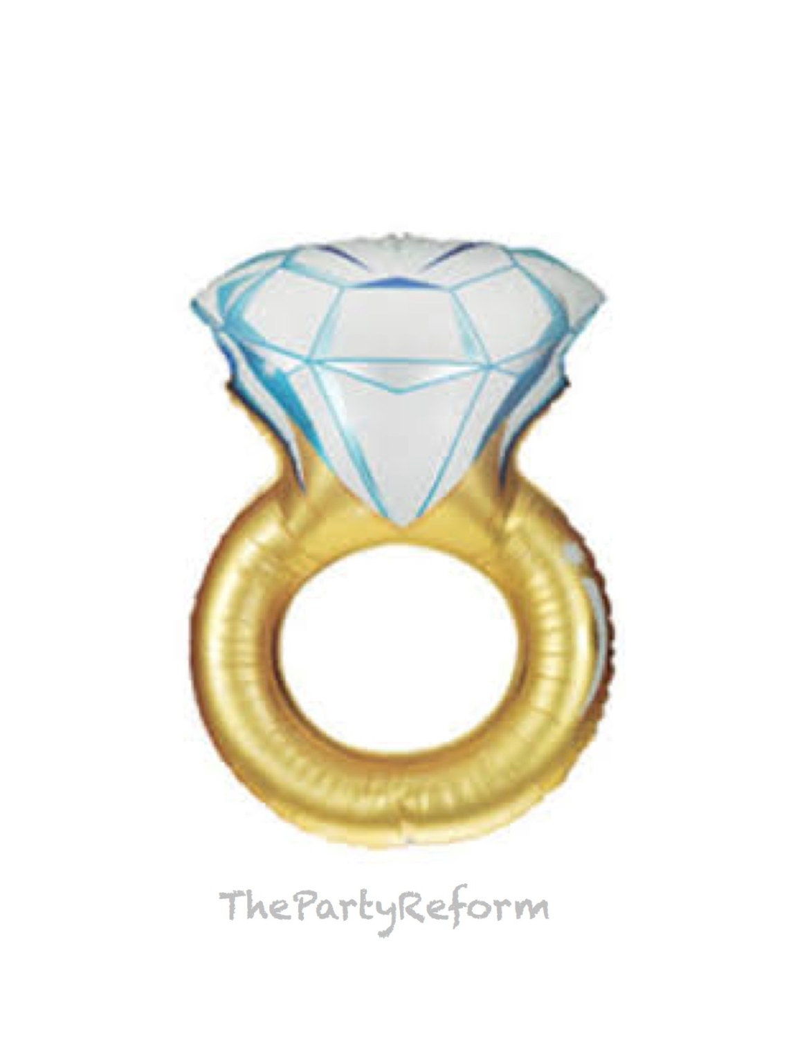 Engagement Ring Balloon Diamond Ring Balloon Wedding Ring