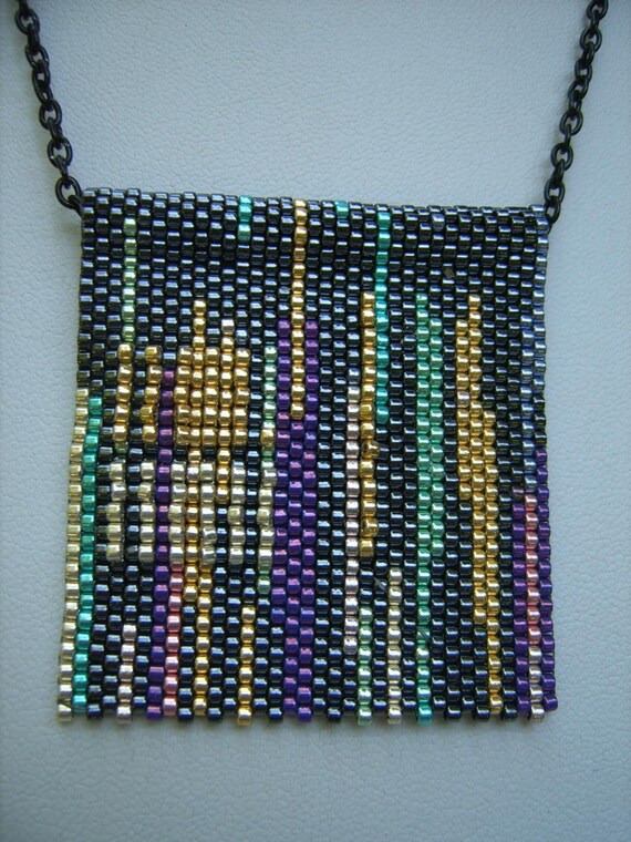 New Orleans Bead Art Seed Bead Necklace Exclusive 