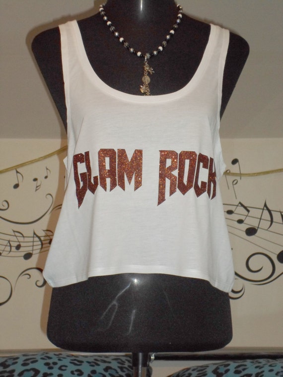 oversized crop top with print glam rock by tachinedascreative oversized crop top with print glam rock by tachinedascreative