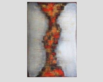 Large Original Wall Art, Painting Abstract Landscape, Art Wall Decor, Wall Hangings, Gallery Canvas Art 32*48*1,2" from Zhanna Ozolina