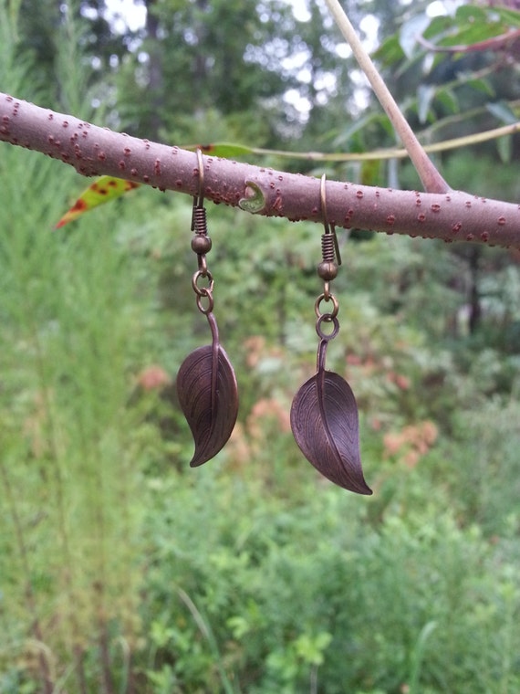 Elvish Leaf Dangle Earrings