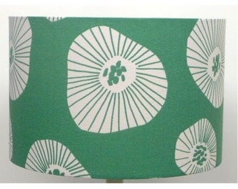 Lotta Jansdotter Signature MoiraAqua Drum Lampshade