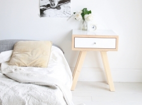 DOLLY DRAWER - midcentury modern bedside table, scandi