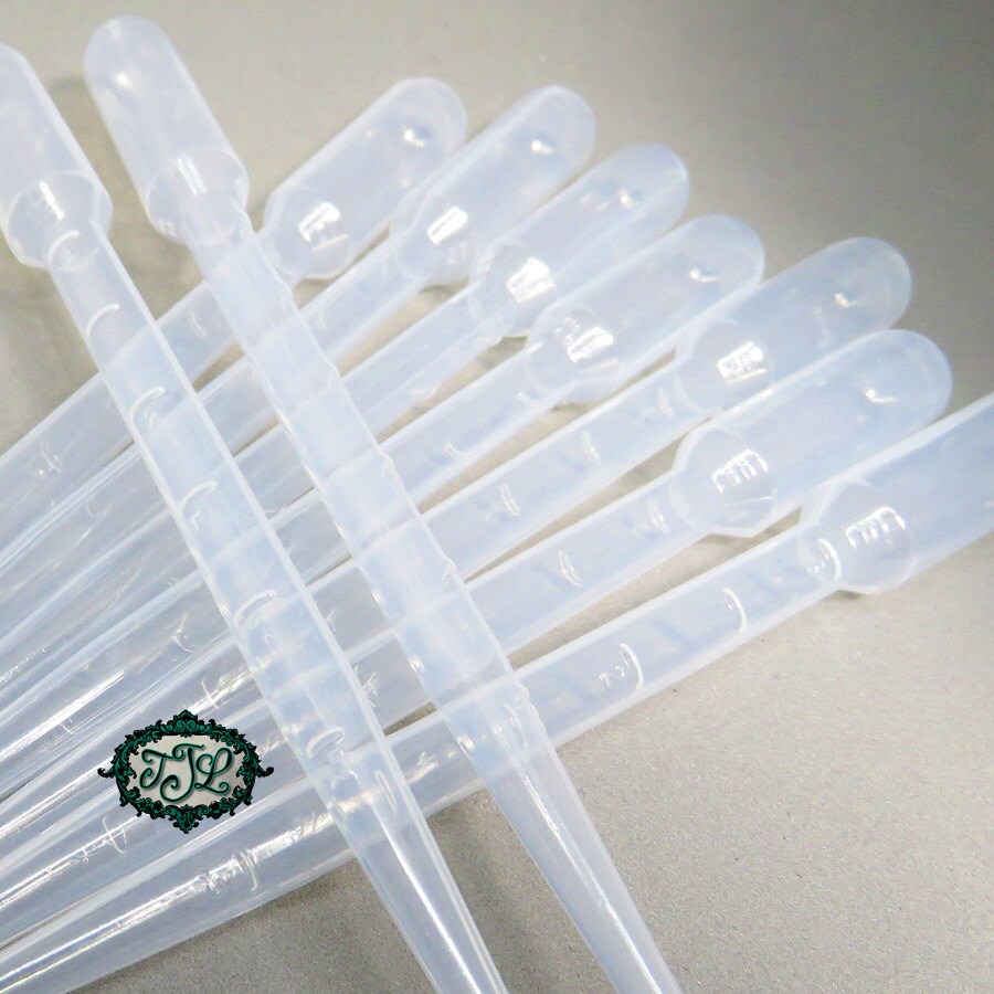 25 pc disposable transfer pipettes 7.5 mL graduated dropper TJL Resin Molds and Handmade Jewelry