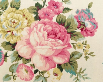 English rose Garden fabric - one yard