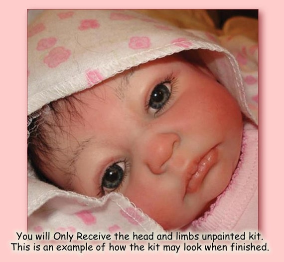 Items similar to Reborn Baby Preemie Unpainted Reborn Baby KIT 17" Missy Complete Kit Head, Body