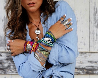 Boho Wrap Bracelet, Boho Jewelry, Bohemian Bracelet, Bohemian Wrap Bracelet, Boho Bohemian Jewelry, Boho Bracelet, Boho Silk Wrap Bracelet
