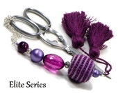 Magenta Purple Scissor Fob Beaded Scissor Keeper Scissor Minder Elite Series Needlepoint Quilting Sewing Cross Stitch Crafts Magenta Purple Scissor Fob Beaded Scissor Keeper Scissor Minder Elite Series Needlepoint Quilting Sewing Cross Stitch Crafts