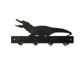 Alligator Metal Art Key Rack - Free USA Shipping