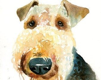 CUSTOM PET PORTRAIT Original watercolor painting 8X10inch