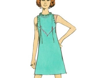 1960s A-Line Mini Dress Pattern Ringier Patterns c4113 Multiple Sizes B34 B36 B40