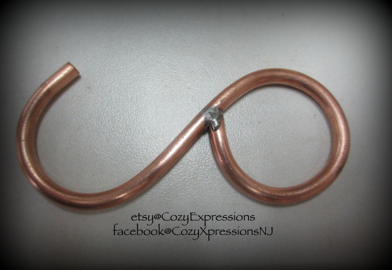 Heavy Duty Copper Closed End S Hooks Set of 5