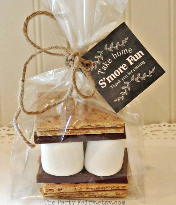 Smores Favor Tags Black Chalkboard Style Smores Favor Tags Black Chalkboard Style