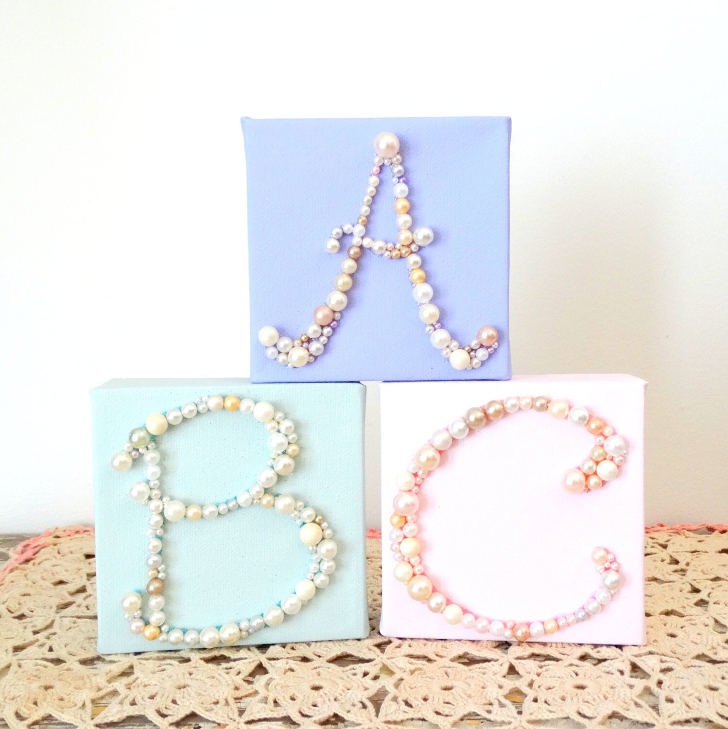 Monogram Letter Wall Hanging Nursery Initial Letters