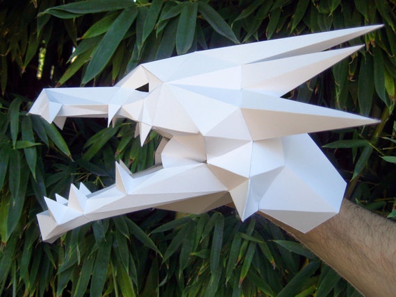 Make Your Own Dragon Hand Puppet with just Paper and Glue!