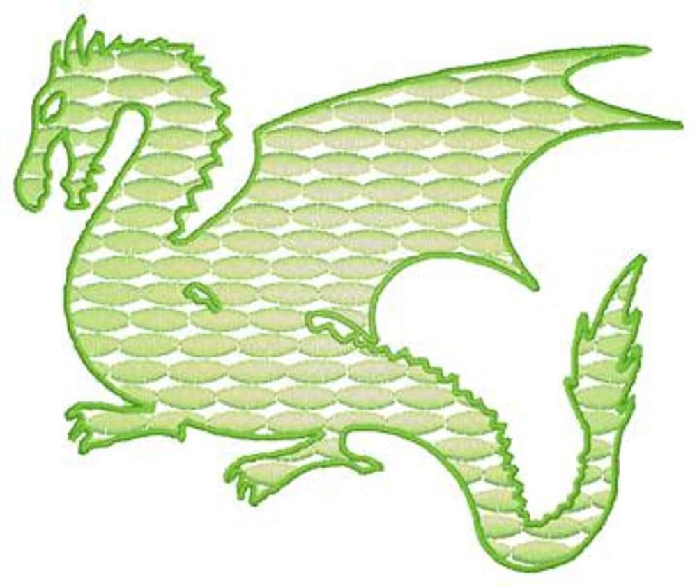 Machine Embroidery Dragon