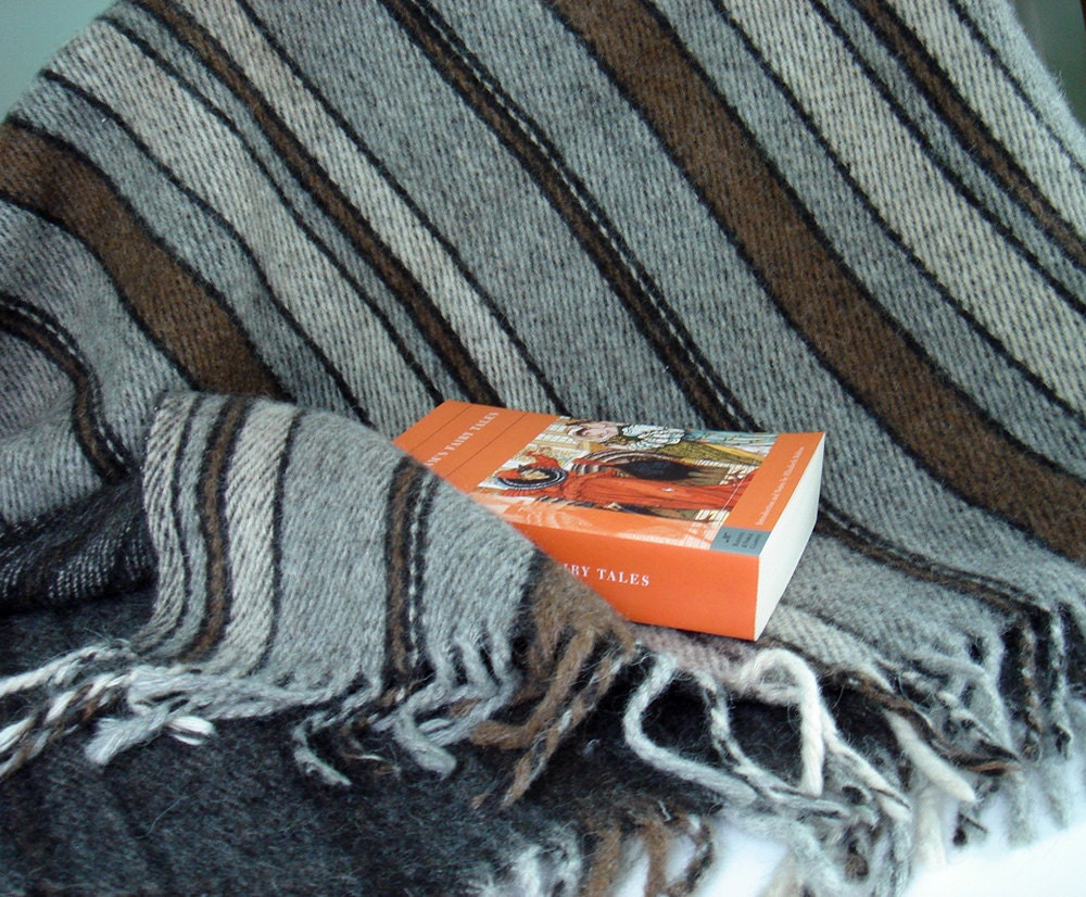 Vintage Icelandic Wool Throw Blanket Icelandic Woolen