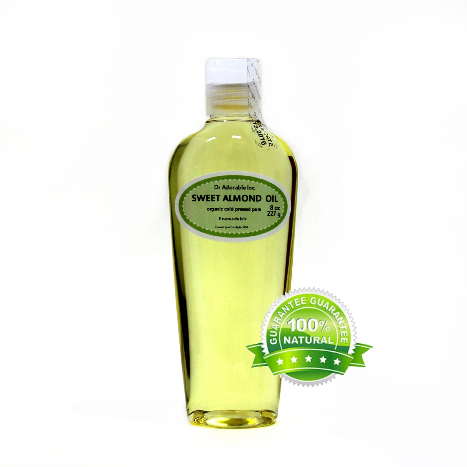 8 OZ Pure Organic Sweet Almond Oil 100% Pure