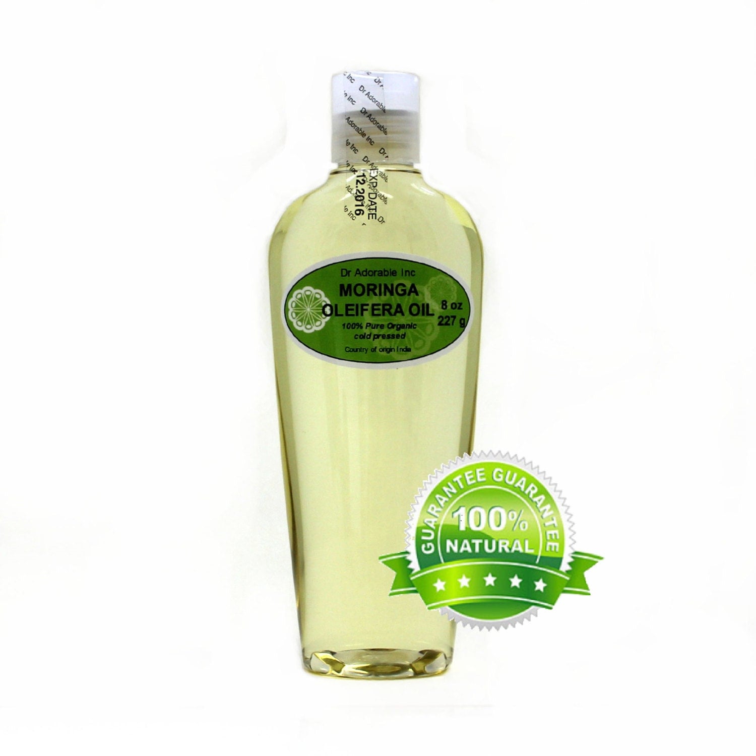 8 Oz Moringa Oleifera Oil 100 Pure And Organic Cold Pressed 5792