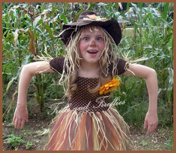 Cute Children's Scarecrow Costume For Little Girls And Boys Of All Ages