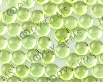 Peridot Cabochon 4mm Round - 1 cab