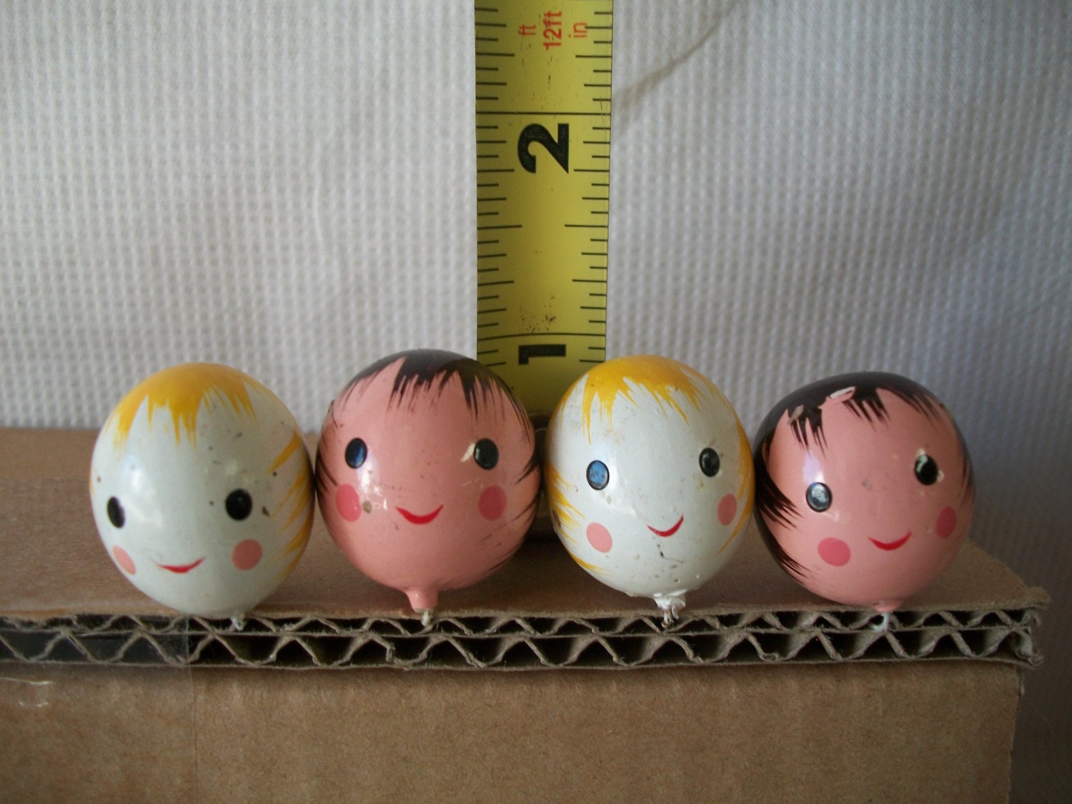 Vintage Wood Doll Heads for Crafts