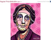 50% Off- Virginia Woolf Art print poster Heather Galler Modern Abstract Portrait Famous Writer author (HG883) 50% Off- Virginia Woolf Art print poster Heather Galler Modern Abstract Portrait Famous Writer author (HG883)