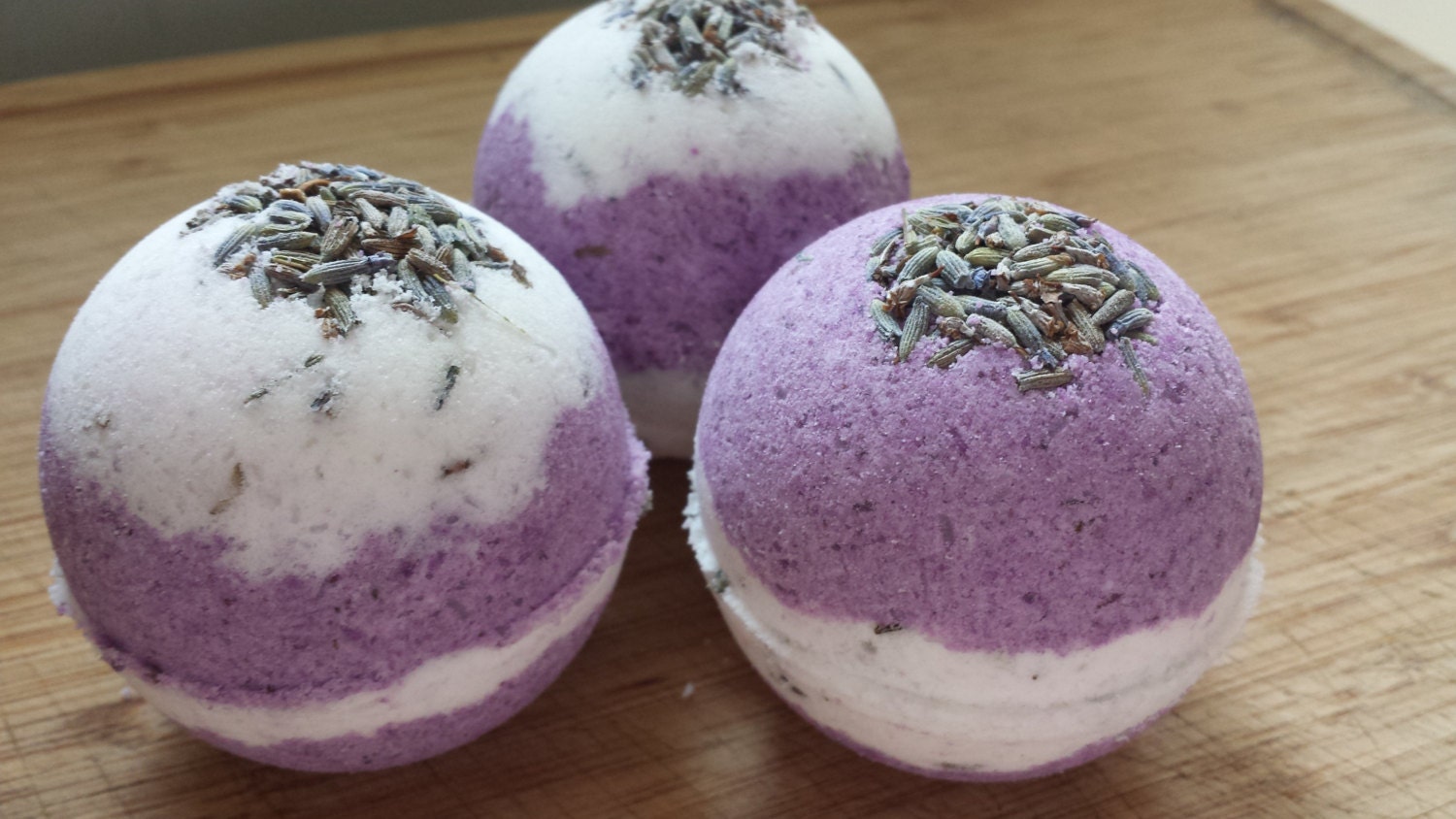 4 Luscious Lavender Bath Bombs