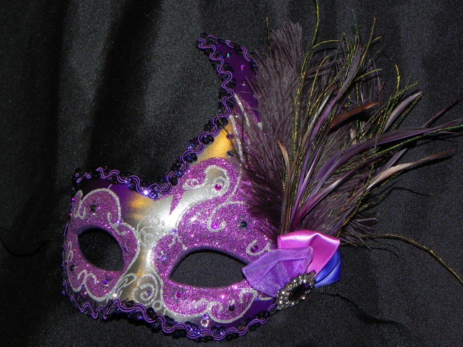 Halloween Mask in Shades of Purple and by TheCraftyChemist07