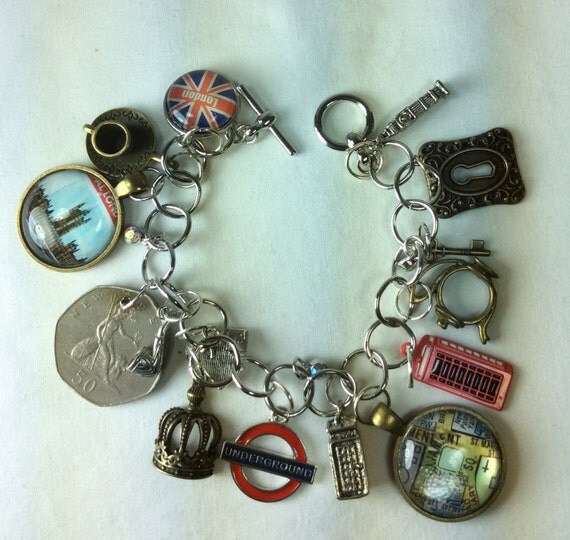 London England Charm Bracelet Great Britain