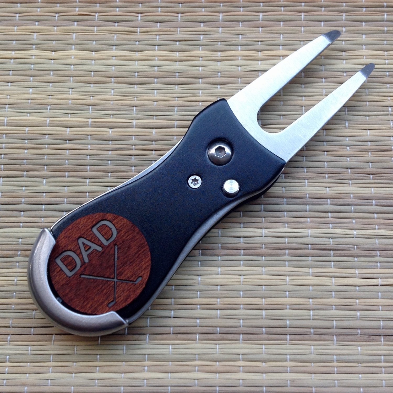 Personalized Golf Ball Marker & Golf Divot Tool Switch Blade