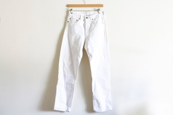 white levis 501 vintage