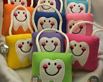 Tooth Fairy Pillow, plush,embroidered comes with Lost my Tooth button