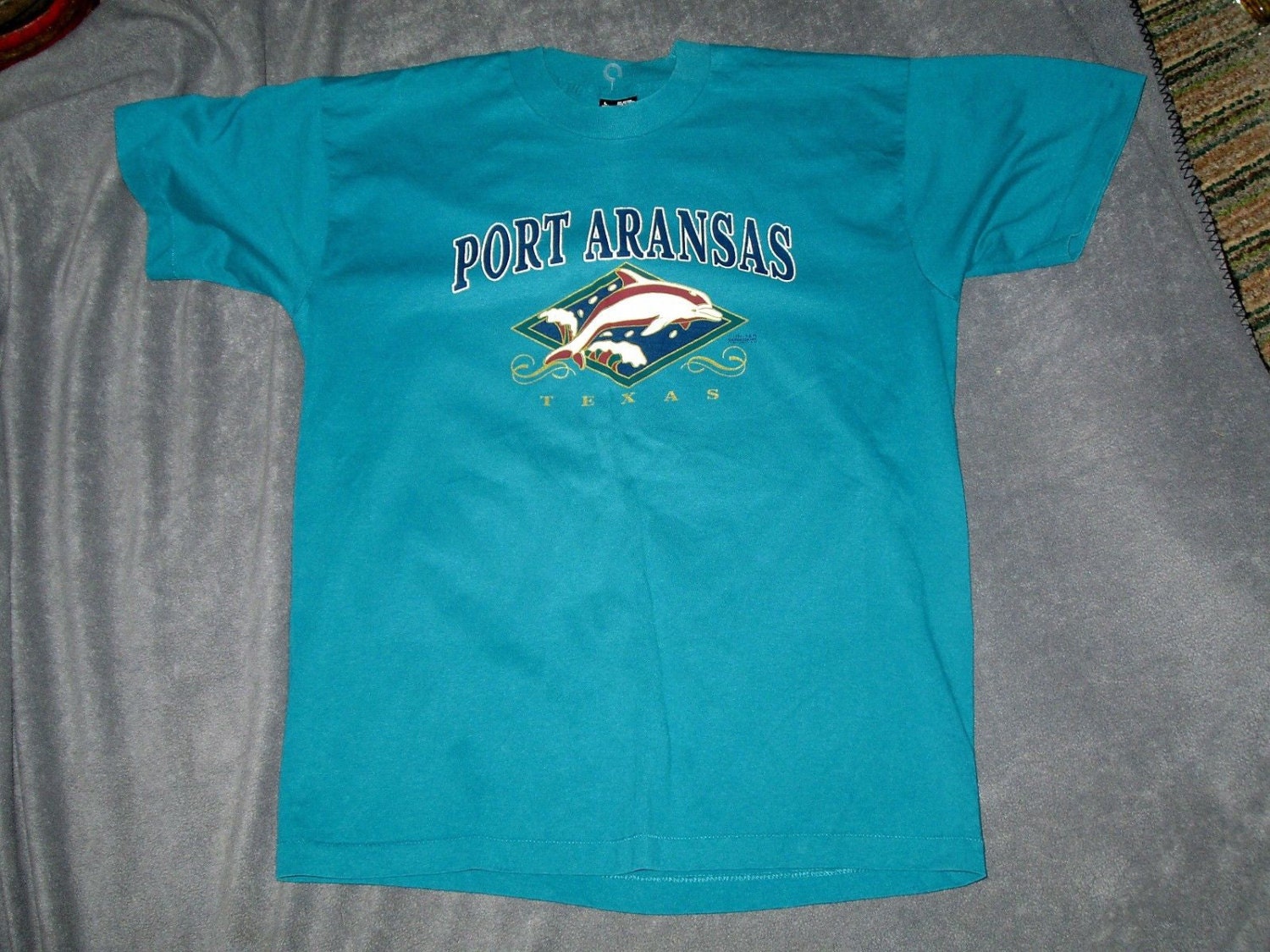 Port Aransas Texas vintage 1994 t shirt dolphin large – Haute Juice