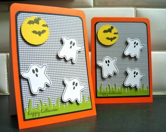 Halloween Ghost Card, Happy Halloween Greeting Card