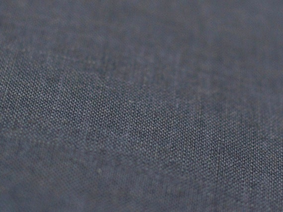 Dark grey linen fabric Pure linen fabric Softened and