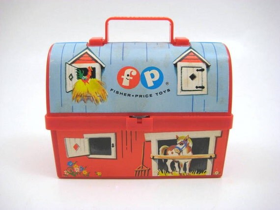 fisher price farm lunch box