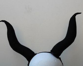 Maleficent Horn Headband - Bull Horn Halloween Costume - Maleficent Halloween Costume