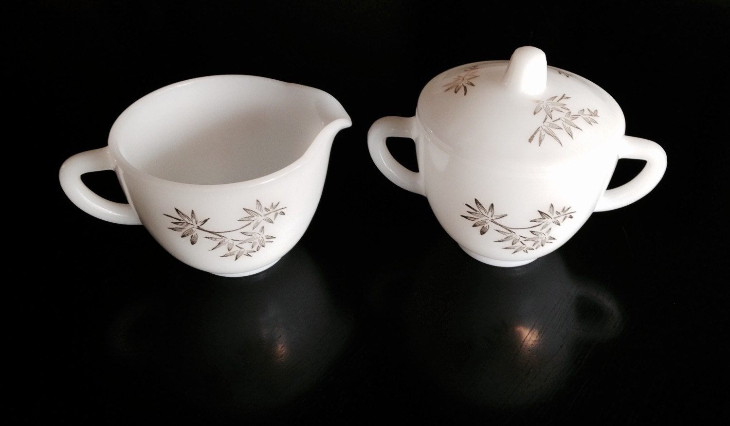 Vtg Cream & Sugar Set Haute Juice