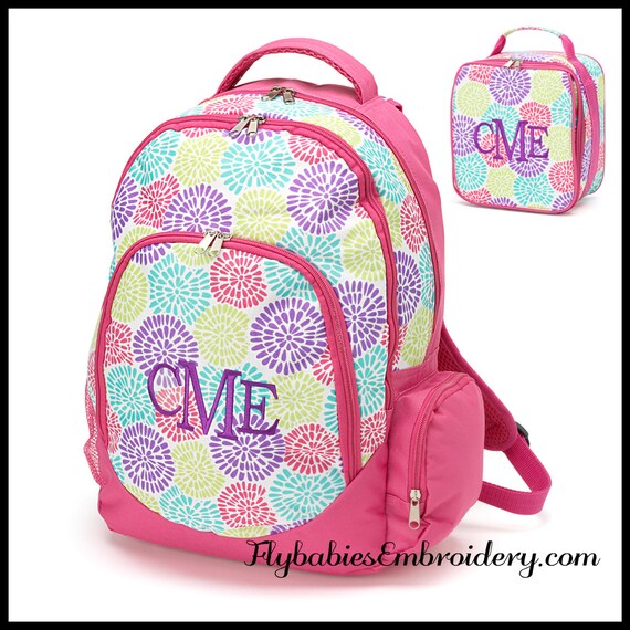 Personalized Backpack & Lunch Box Set by FlybabiesEmbroidery