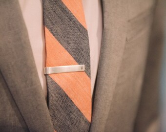 Custom Tie Clip - Sterling Silver Tie Bar - Hidden Message - Grooms Gift - Groomsman gift - Gift For Him - Father's Day - Grandpa Gift