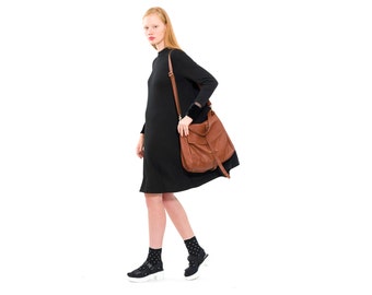 Leather Tote - Brown leather bag