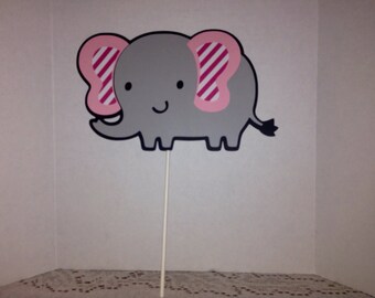 Cute Elephant Cake Topper