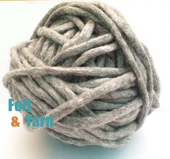 Natural felted yarn 10mm felt yarn yarn for crafts 10mm