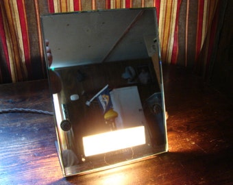 Art Deco Face-O-Lite Lighted Vanity Mirror Boudoir Light ~ Great Decorator Piece