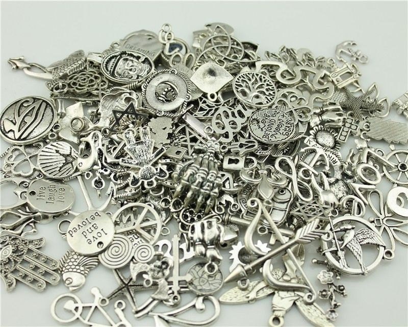 Bulk Charm Mix 20 Random Assortment Charms Antique Silver U.S